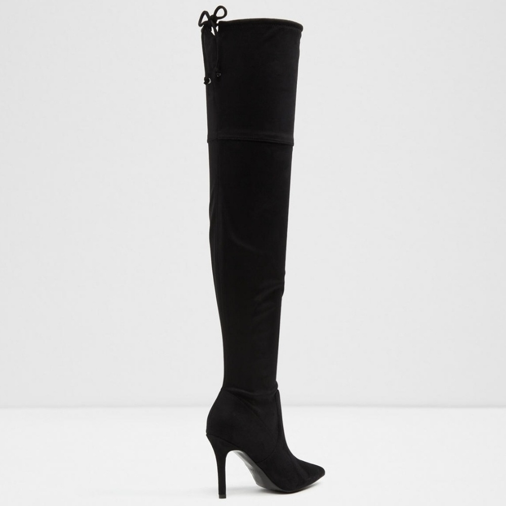Sexy Sassy Black Over The Knee Aldo Boots - Picture 6 of 8
